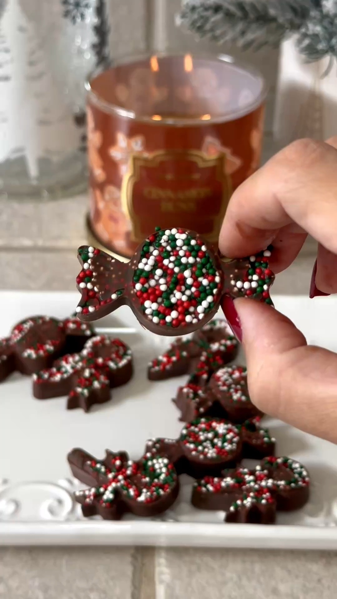 Sweet and simple holiday treats 🎄✨ I made these Christmas candies using silicone molds, festive sprinkles, and melted chocolate the easiest (and cutest!) DIY dessert for the season! 🍬❤️ Perfect for gifts, party favors, or just a little holiday cheer at home.

#ChristmasTreats #HolidayBaking #EasyDesserts #ChristmasCandy #FestiveBites #DIYHoliday #HolidayInspo #LTKHoliday #LTKHome #LTKFood #ChristmasIdeas #HolidaySweets

#LTKFamily #LTKKids #LTKHoliday
