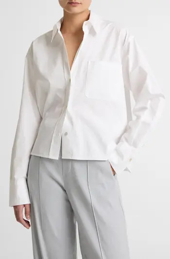Crop Cotton Shirt | Nordstrom
