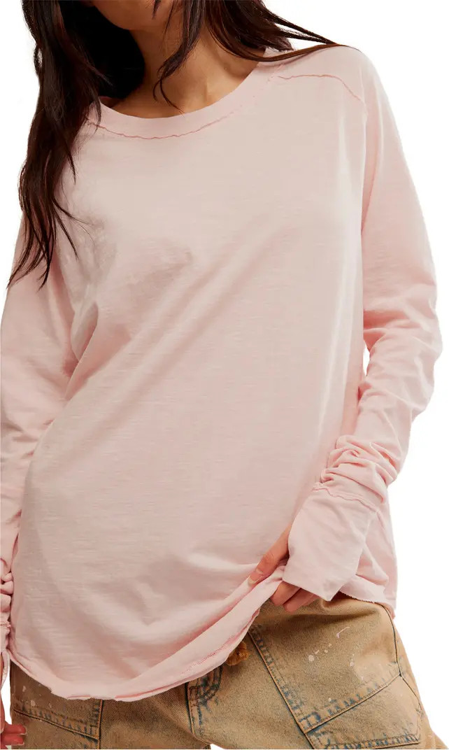 We the Free Arden Extra Long Cotton Top | Nordstrom