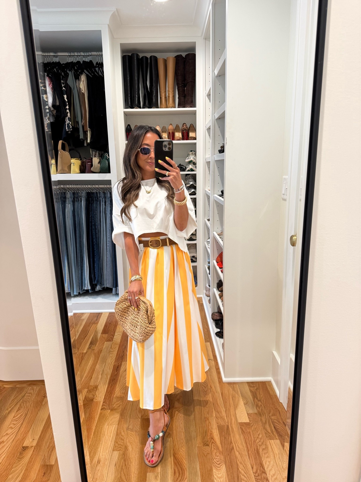 A fun summer outfit with cute pieces from Amazon girls!!!
Skirt is S
Top is S in yellow 
Sandals are 5

#LTKootd #LTKOver40 #LTKPetite