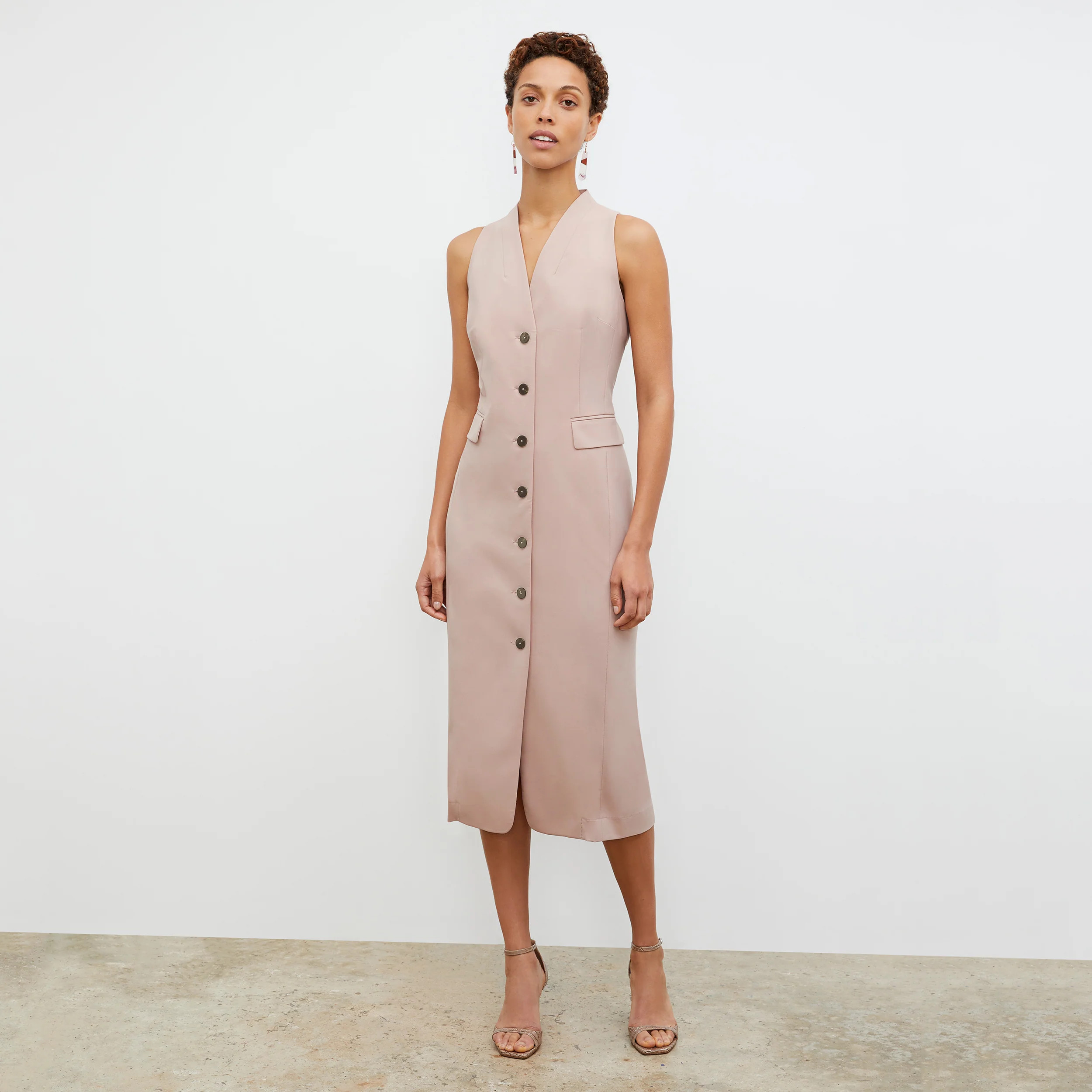 Cassandra Dress - OrigamiTech :: Blush | MM LaFleur
