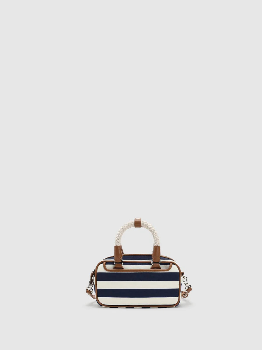Contrast Striped Mini Handle Shoulder Bags | Urban Revivo
