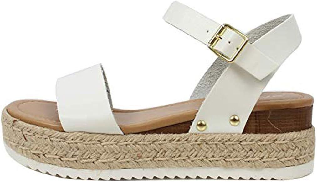 Womens VALETT Open Toe Casual Ankle Strap Sandals | Amazon (US)