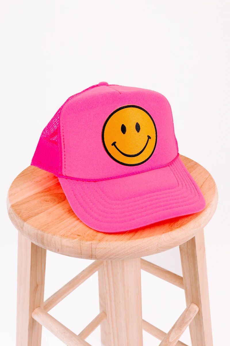 Smiles For Miles Hat - Neon Pink | The Impeccable Pig