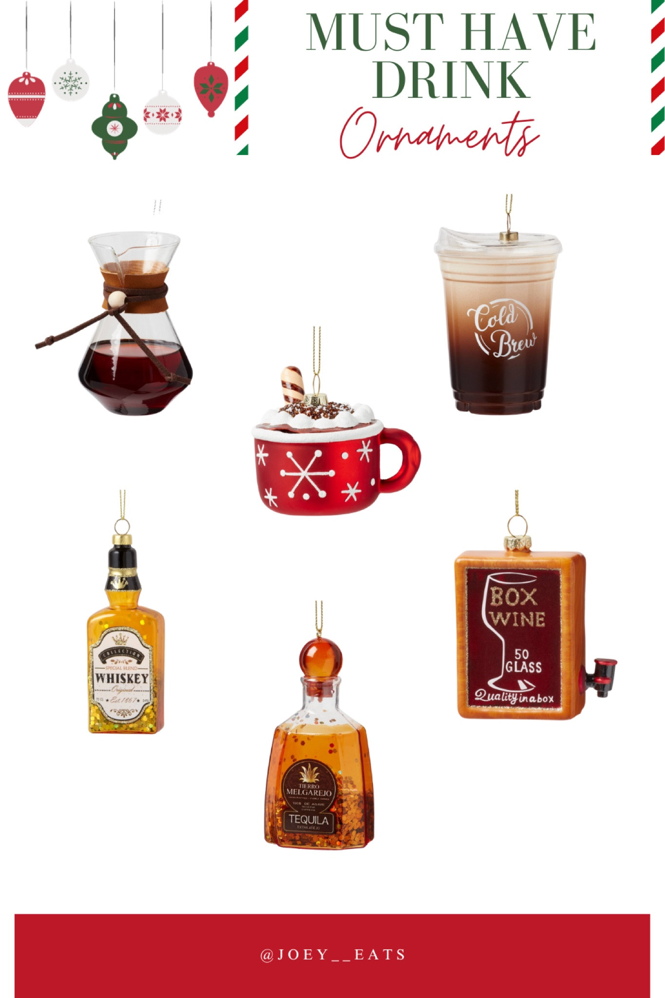 Must Have Drink Ornaments 

#LTKhome #LTKSeasonal #LTKHoliday