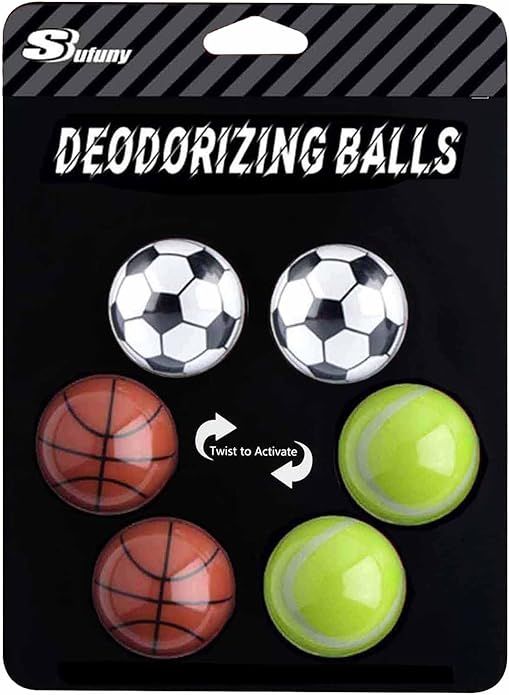 Sufuny Sneaker Deodorizer Balls, Shoe Deodorant Balls for Sneakers,Gym Bags and Lockers Odor Elim... | Amazon (US)