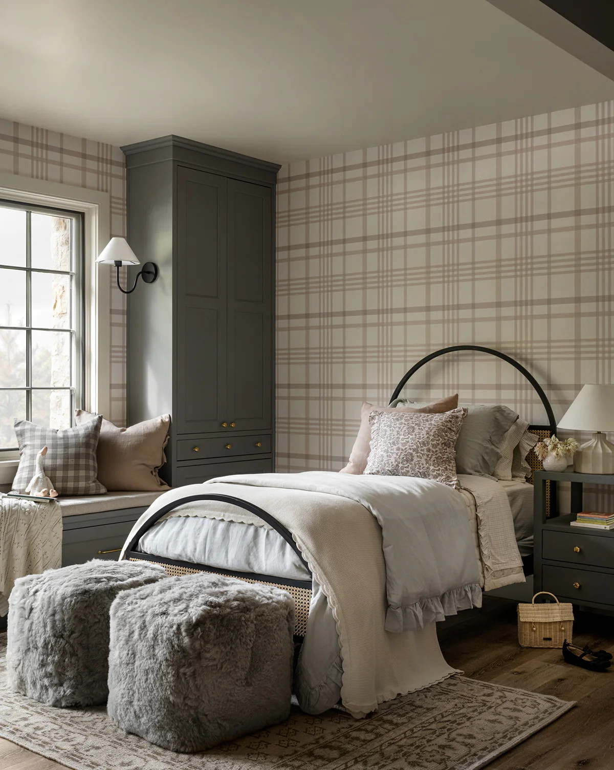 Rigby Plaid Print Wallpaper | McGee & Co. (US)