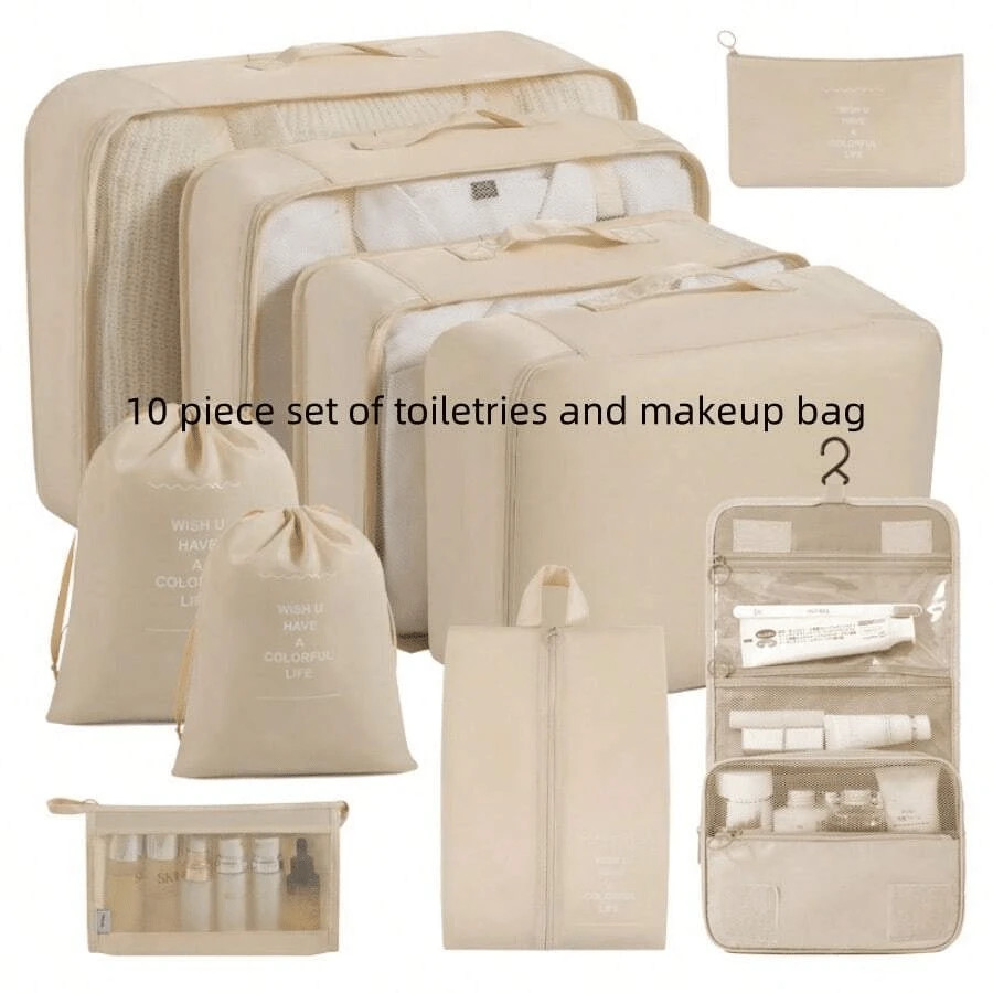 Set de 6/7/8/9/10/11 bolsas de almacenamiento de viaje portátiles - Organiza tu ropa, zapatos y ... | SHEIN