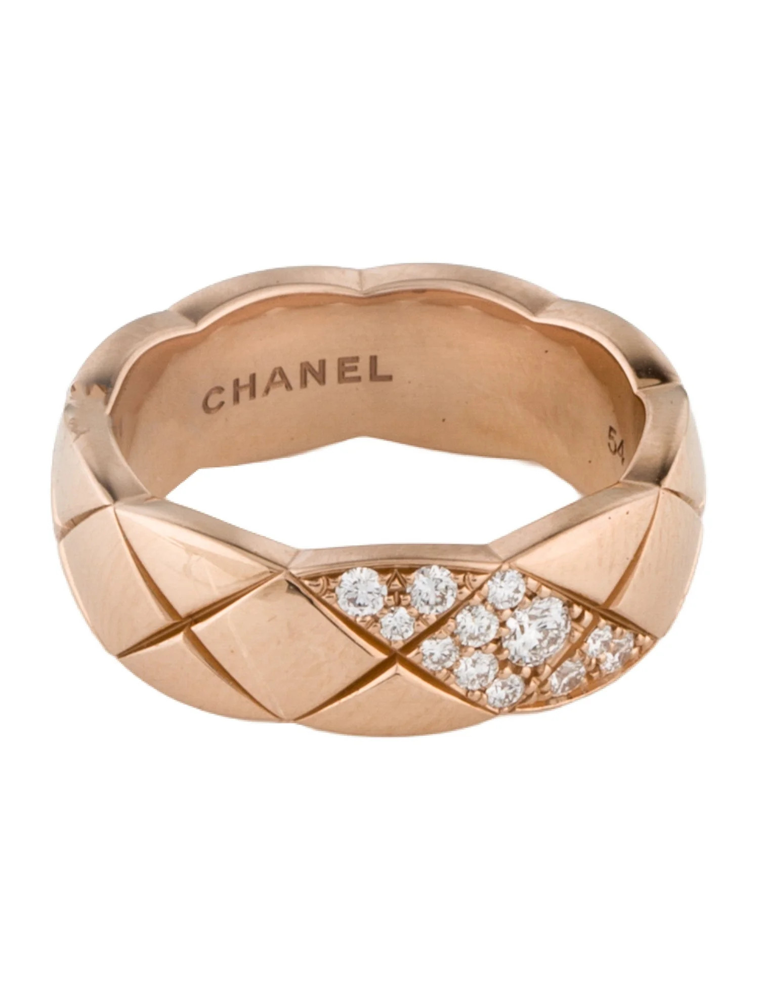 Chanel 18K Diamond Coco Crush Ring - Band, Rings - CHA1365662 | The RealReal | The RealReal