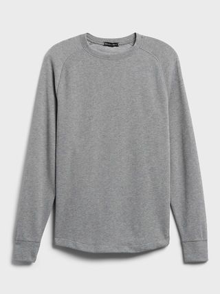 Double-Knit Long-Sleeve T-Shirt | Banana Republic (US)