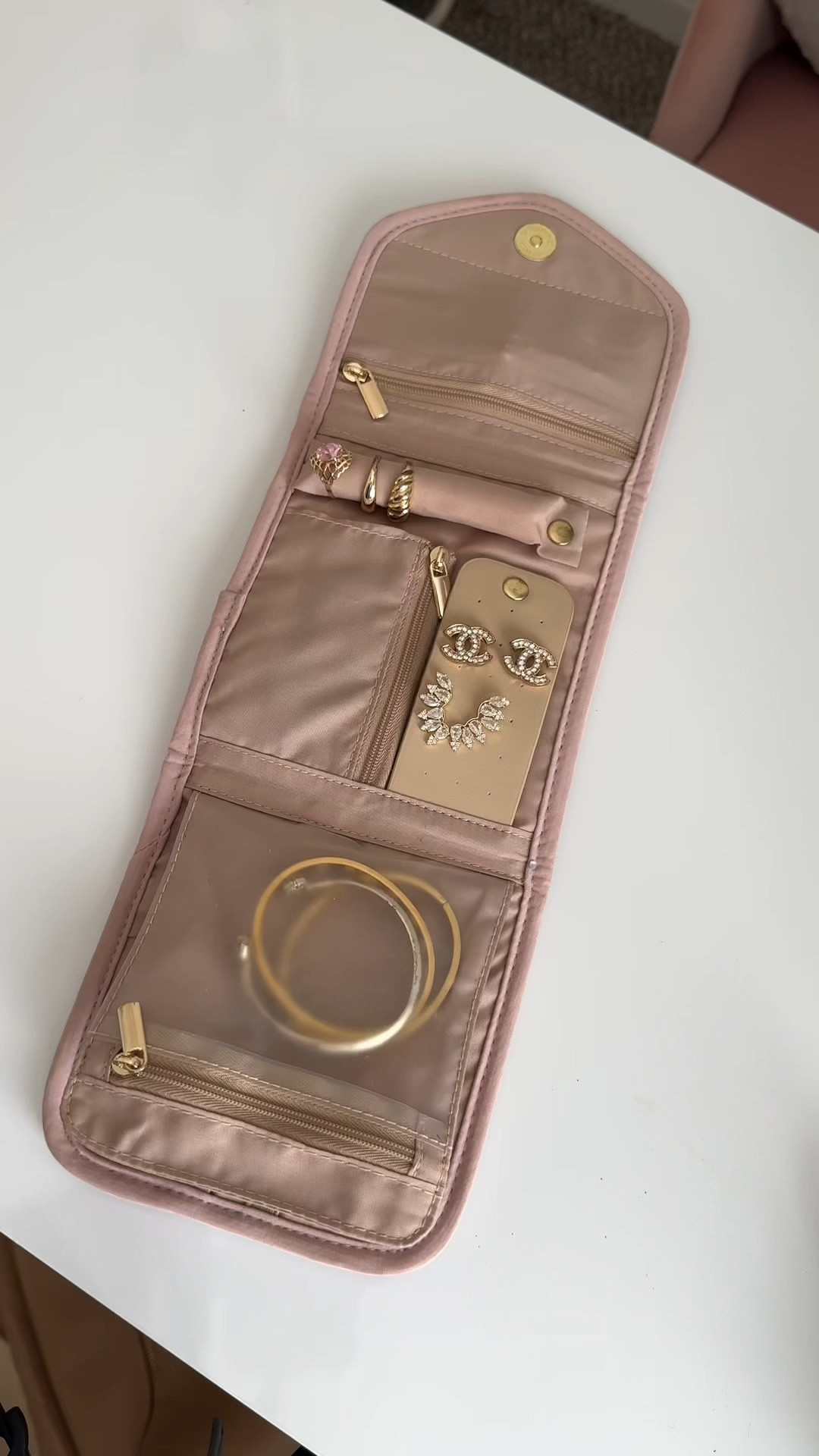Amazon jewelry foldable organizer + storage case for travel 

Amazon must haves, travel essentials, travel organization 

#LTKFindsUnder50 #LTKTravel #LTKVideo