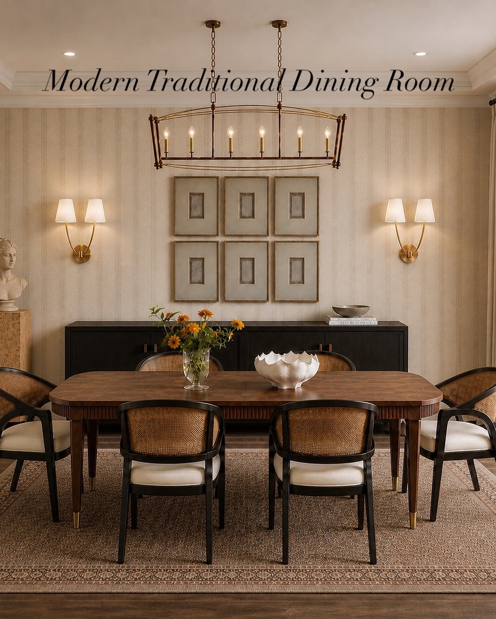 This dining room inspo came together from a vision on a simple moodboard — warm woods, soft neutrals, and classic details all sourced from Wayfair 💜

If you’ve ever struggled to pull a room together, start with a moodboard first — it changes everything.

#LTKHome