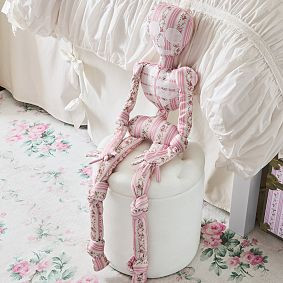 LoveShackFancy Skeleton Pillow | Pottery Barn Teen