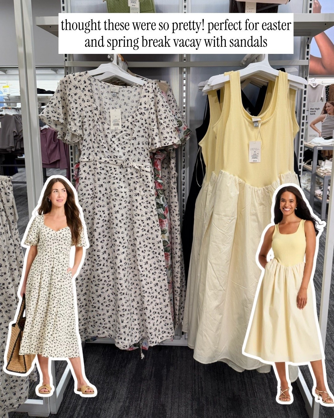 Pretty spring dresses from Target! Great for Easter outfits or spring break vacation outfits 

#LTKSeasonal