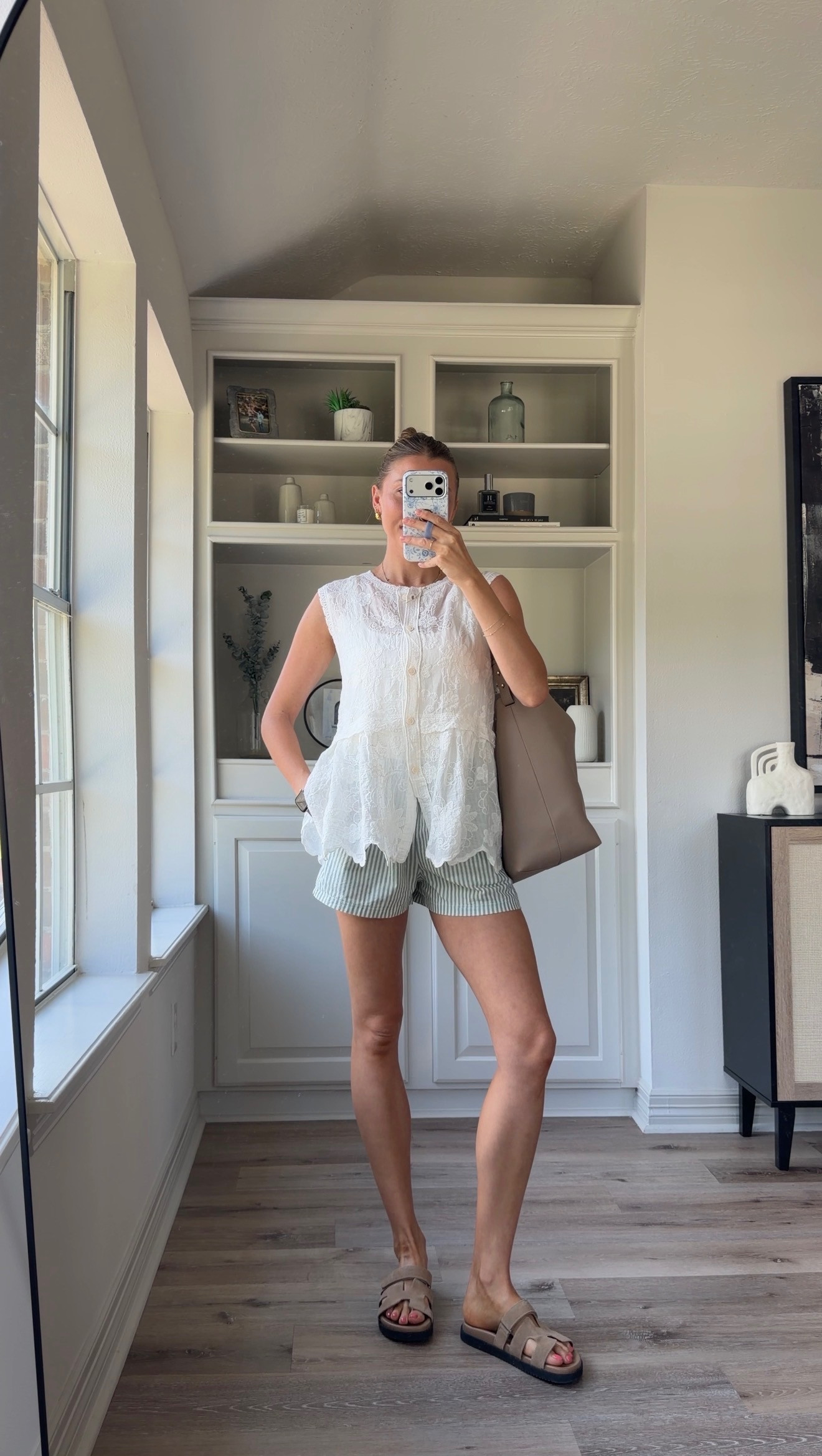 Casual summer mom ootd | S in tank, M boxer shorts. These sandals are super comfy!
 

 #LTKootd #LTKmomlife