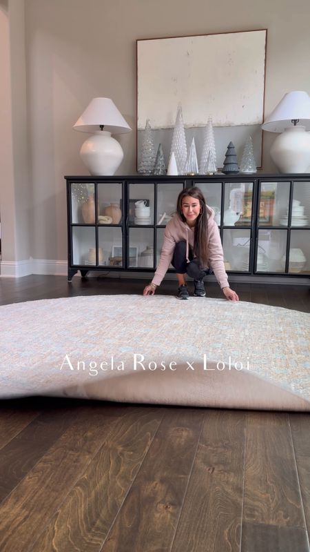 I’ve been on the hunt for a rug for our formal dining and my @angelarosehome x @loloirugs arrived just in time for the festivities! PLUS it’s on sale now for a limited time! 
I couldn’t be happier with the subtle hint of color the  @angelarosexloloi rug gives this space (The design is Blake - BLA-05). 

#LTKhome #LTKsalealert #LTKstyletip