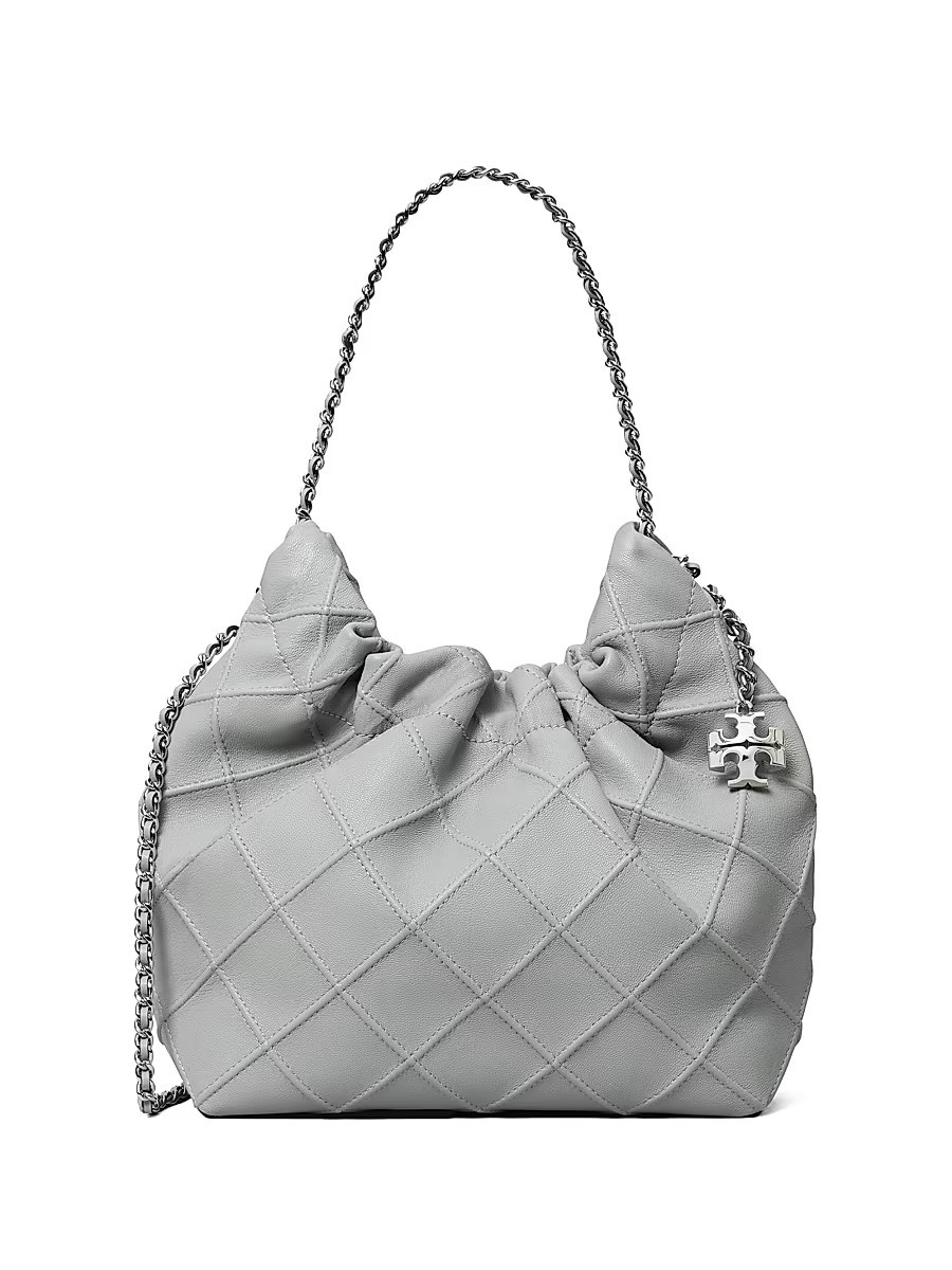 Women's Fleming Mini Leather Hobo Bag - Gray | Saks Fifth Avenue