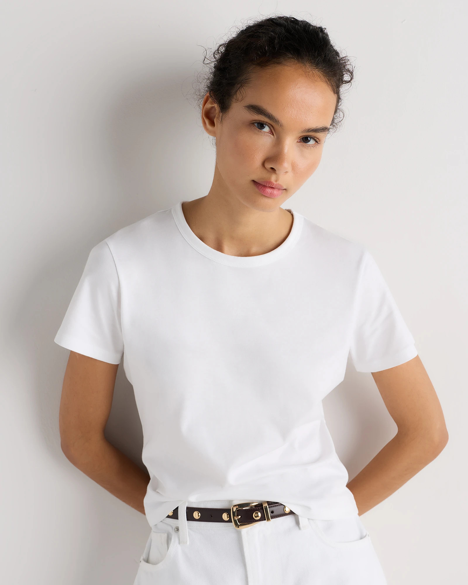 100% Pima Cotton Luxe Touch Slim Fit Tee | Quince