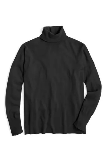 Women's J.crew Nyla Weekend Merino Turtleneck, Size Small - Black | Nordstrom
