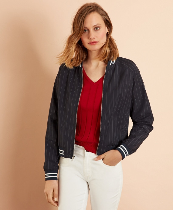 Pinstripe Bomber Jacket | Brooks Brothers