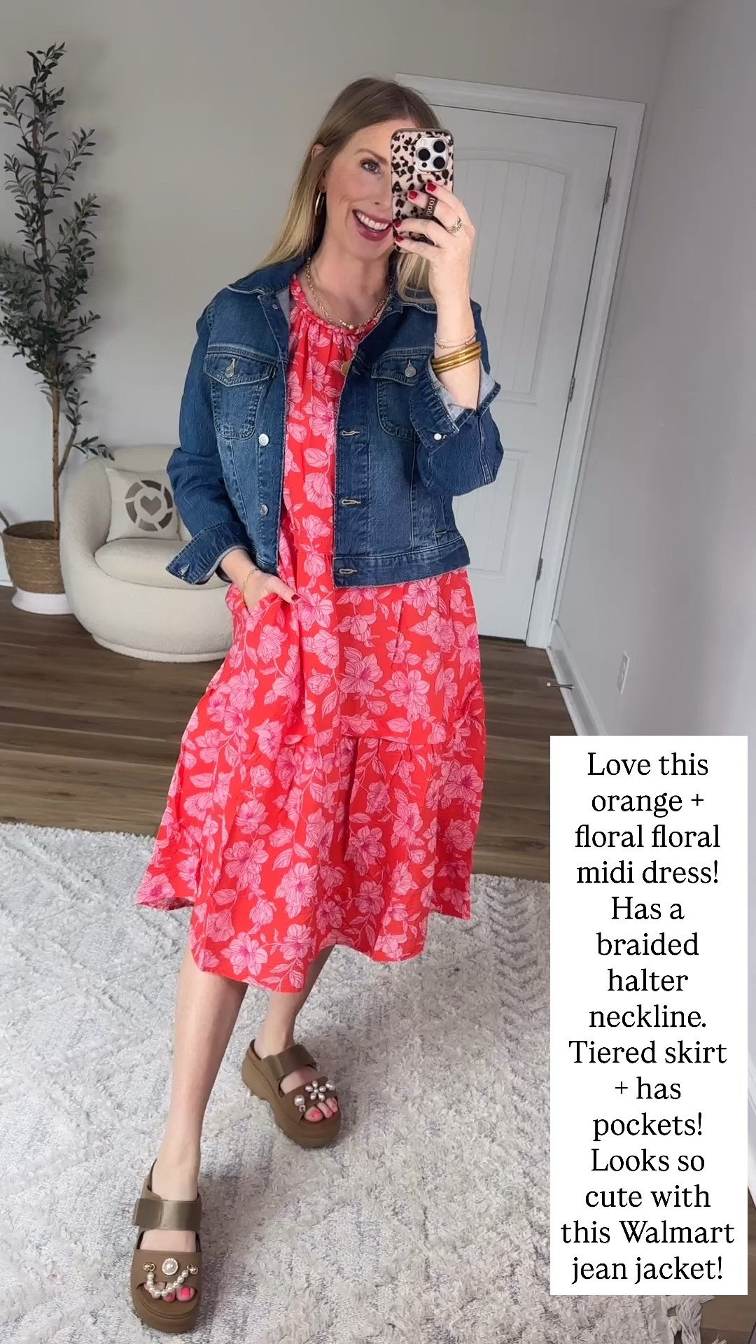 Walmart time and tru dress 

#LTKootd