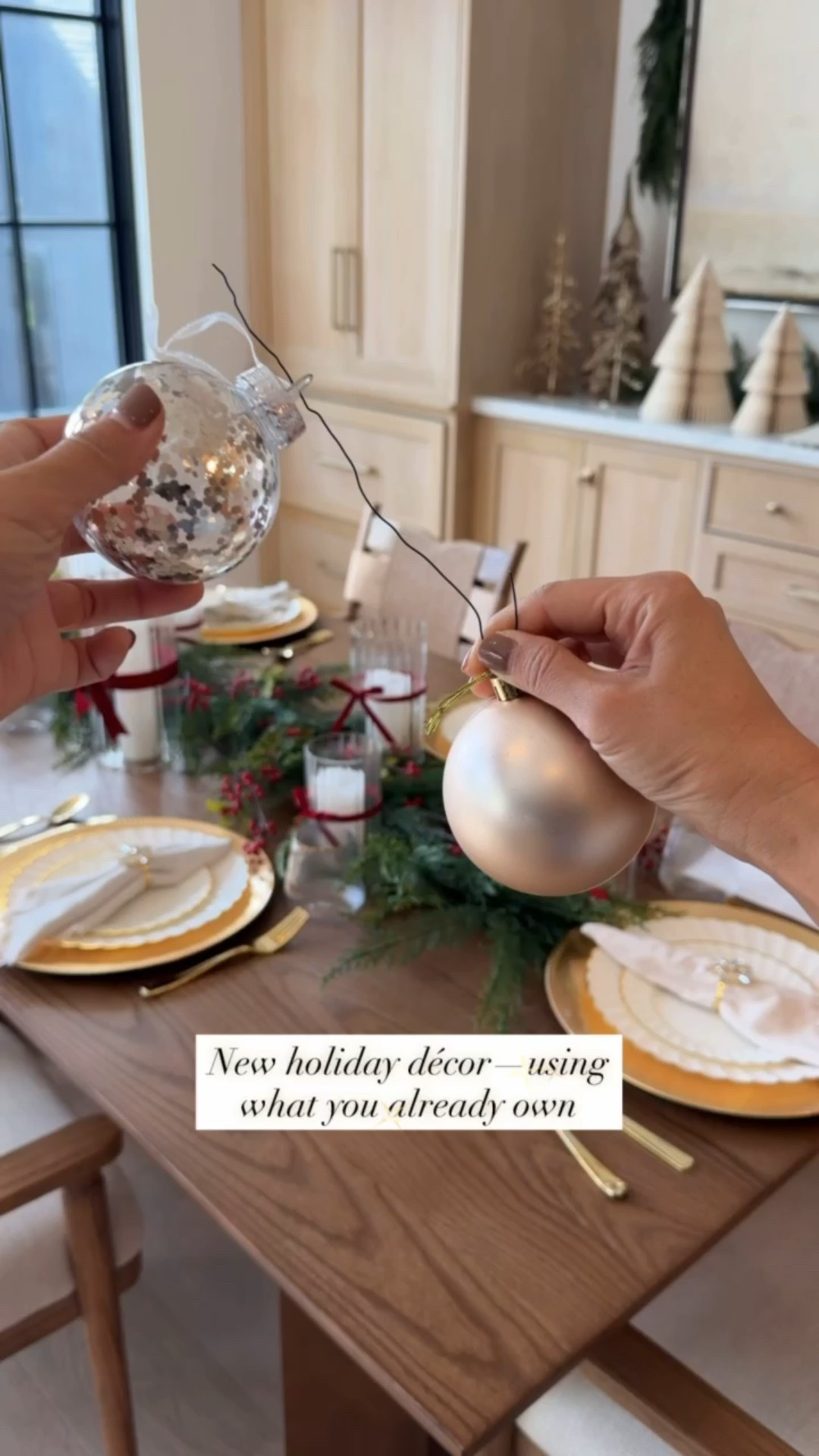 I was trying to think of a different way to dress up our lights this year and I love how this turned out! I essentially used everything I had at home and it was so nice to repurpose decor and not buy anything new. They were so quick and easy to do!
Christmas ornaments, garland, red ribbon, gold ribbons, wreath, Christmas decor, Christmas tree

#LTKSaleAlert #LTKHoliday #LTKHome