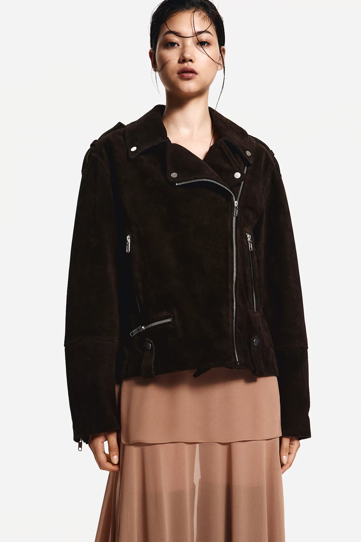 Leather biker jacket | H&M (UK, MY, IN, SG, PH, TW, HK)