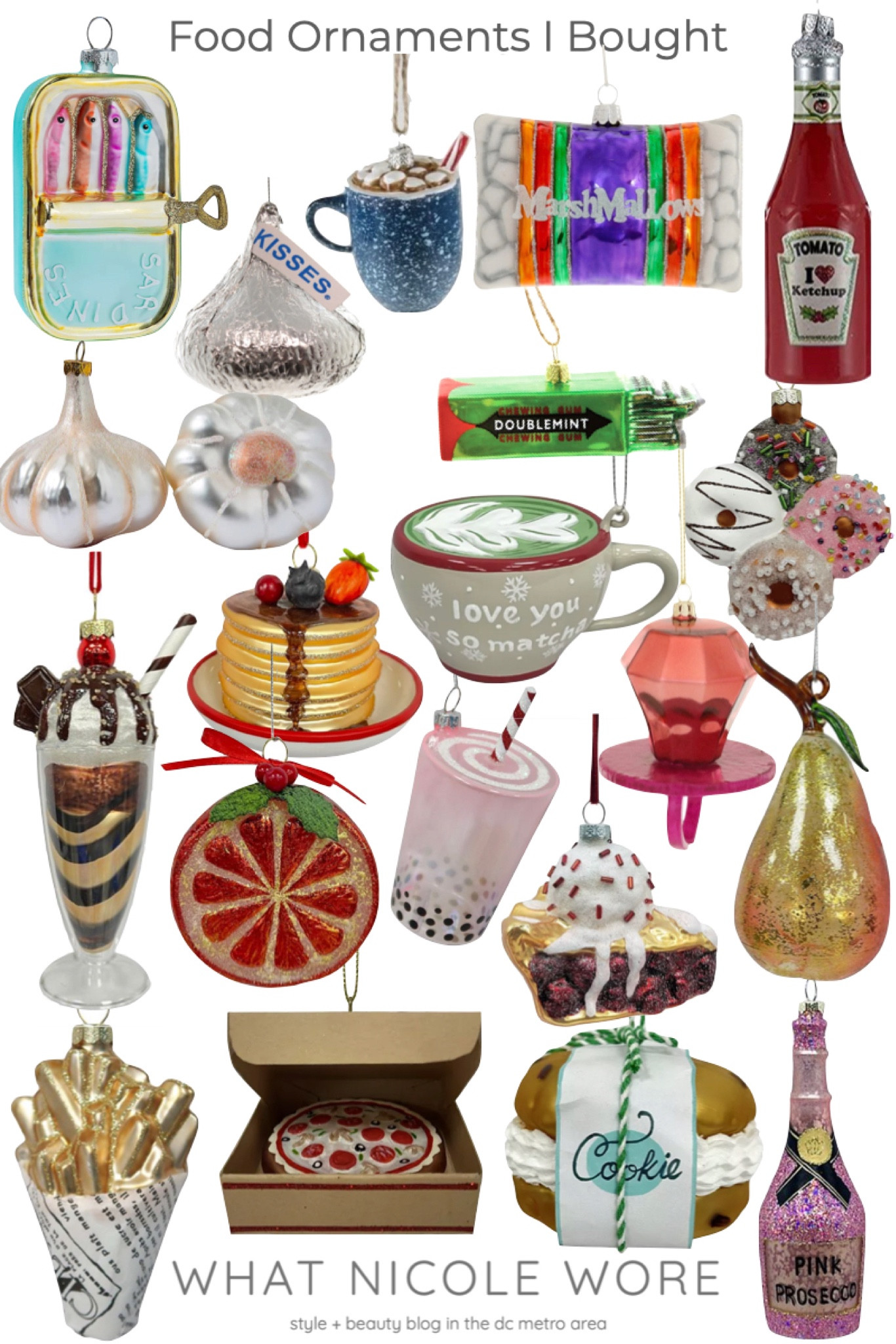 Shop more food ornaments in my food ornament guide! // food themed tree, theme tree, food Christmas tree, matcha ornament, garlic ornament, Ice cream ornament

#LTKCyberweek #LTKHoliday #LTKsalealert