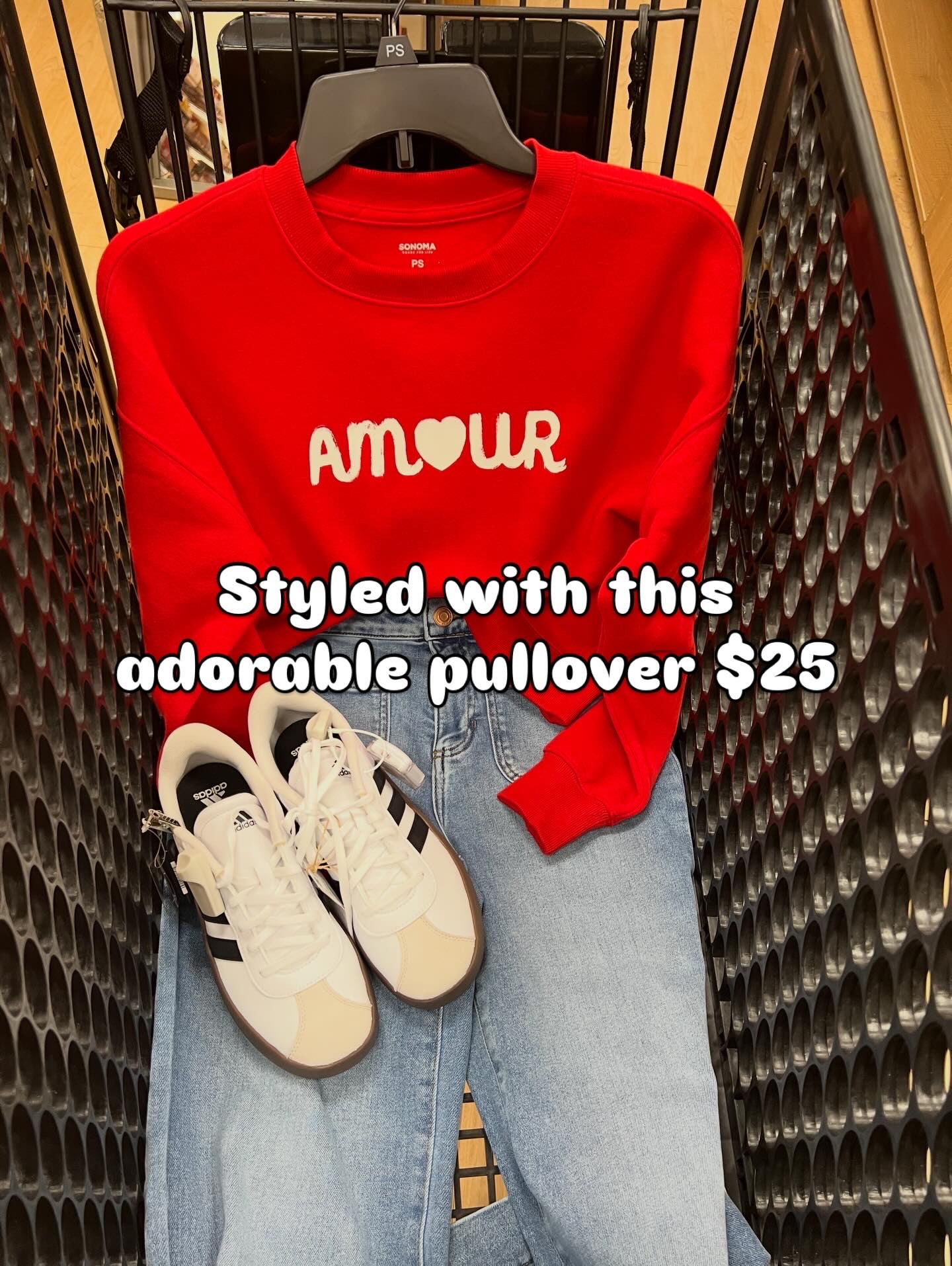 Cutest kohls pullover for valentines season or year round! It’s giving Clare v vibes 