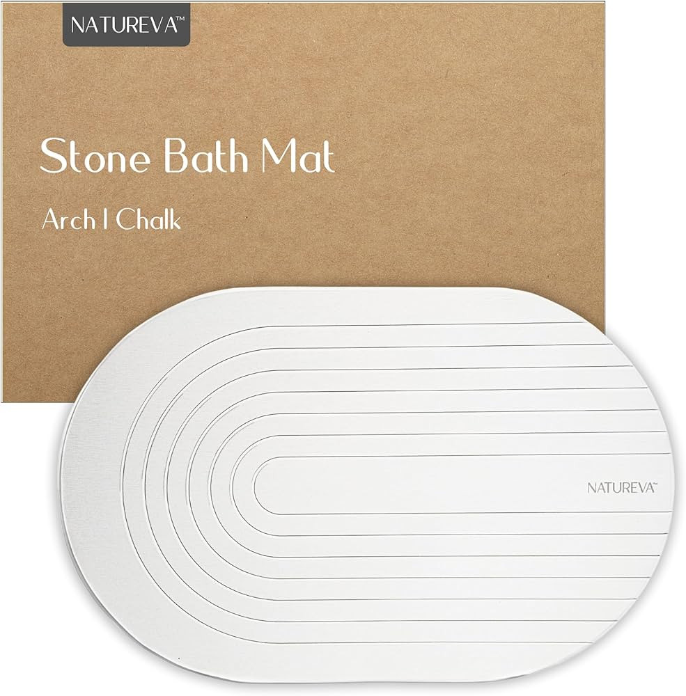 Home - Stone Bath Mat | Super Absorbent, Quick Dry, Non Slip | Modern Diatomite Bathroom Mats | M... | Amazon (CA)