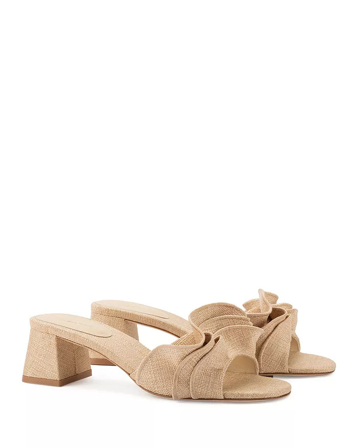 Women's Brigitte Ruffle Slip On High Heel Sandals | Bloomingdale's (US)