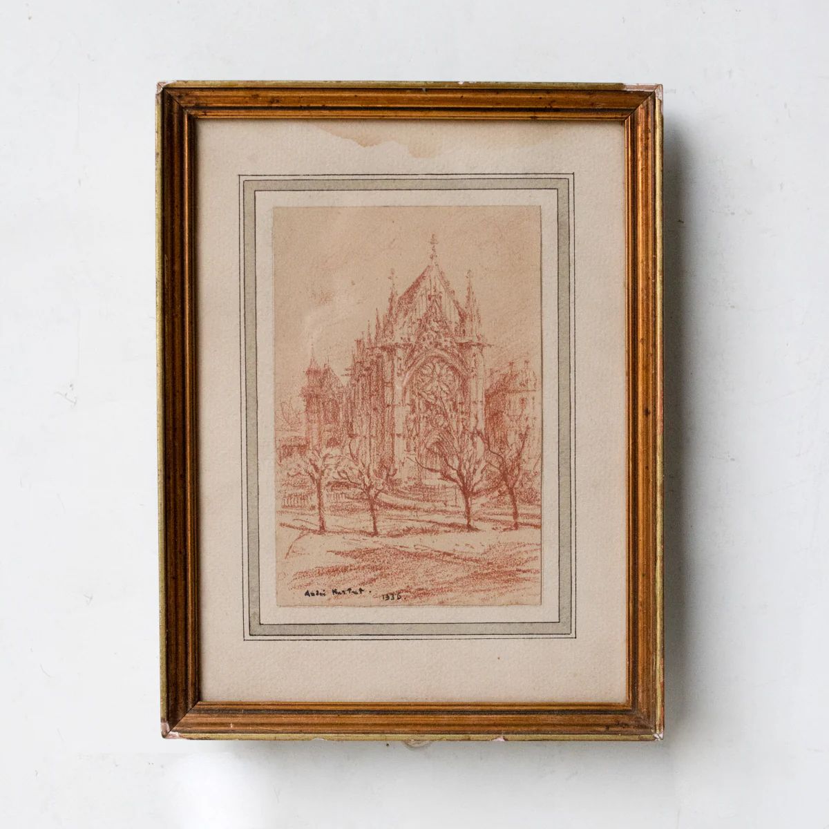 Paris Drawing |  Dated 1936 | Elsie Green US
