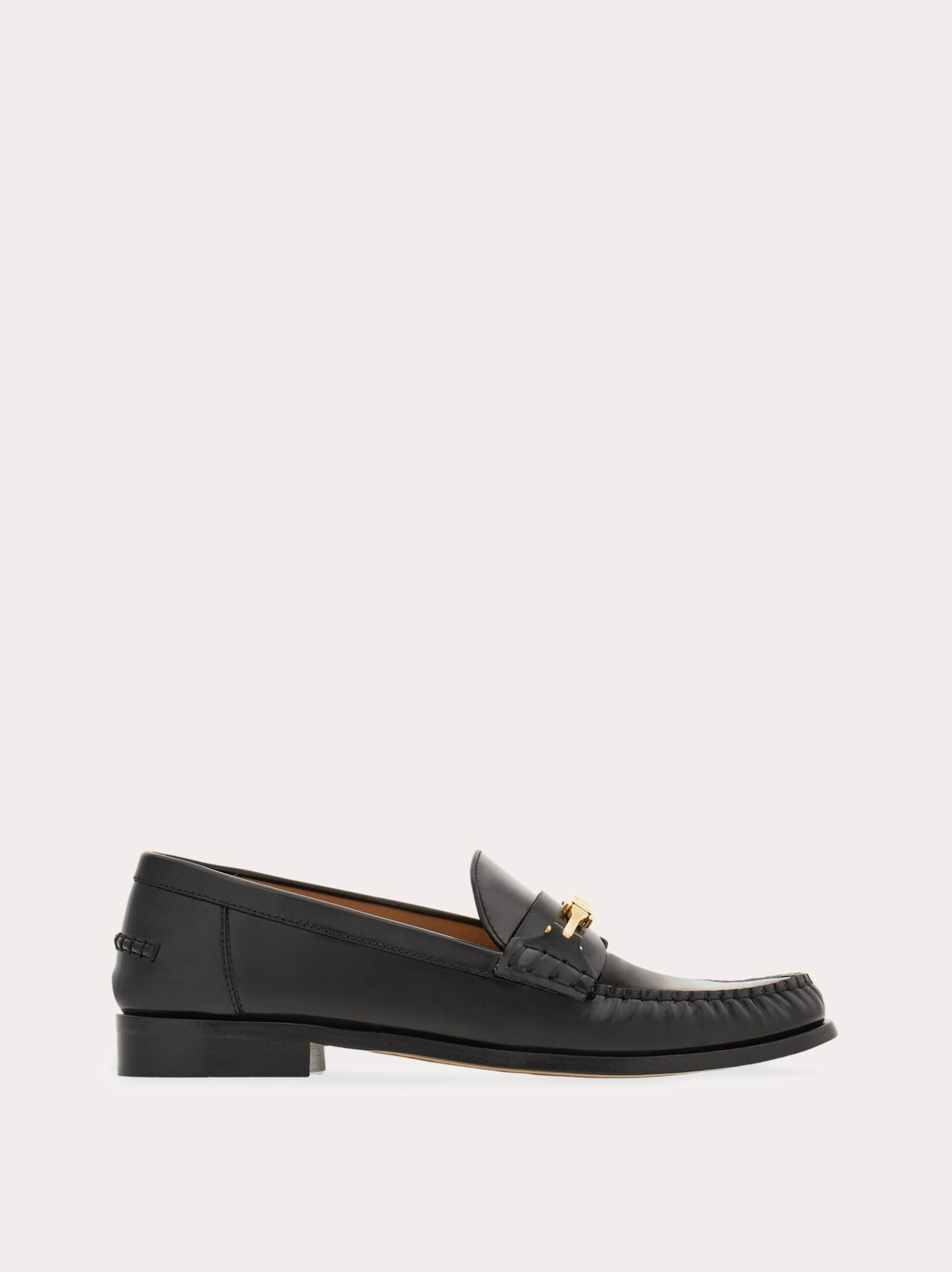 Ferragamo Women F buckle loafer Black Size 11.5 | Ferragamo