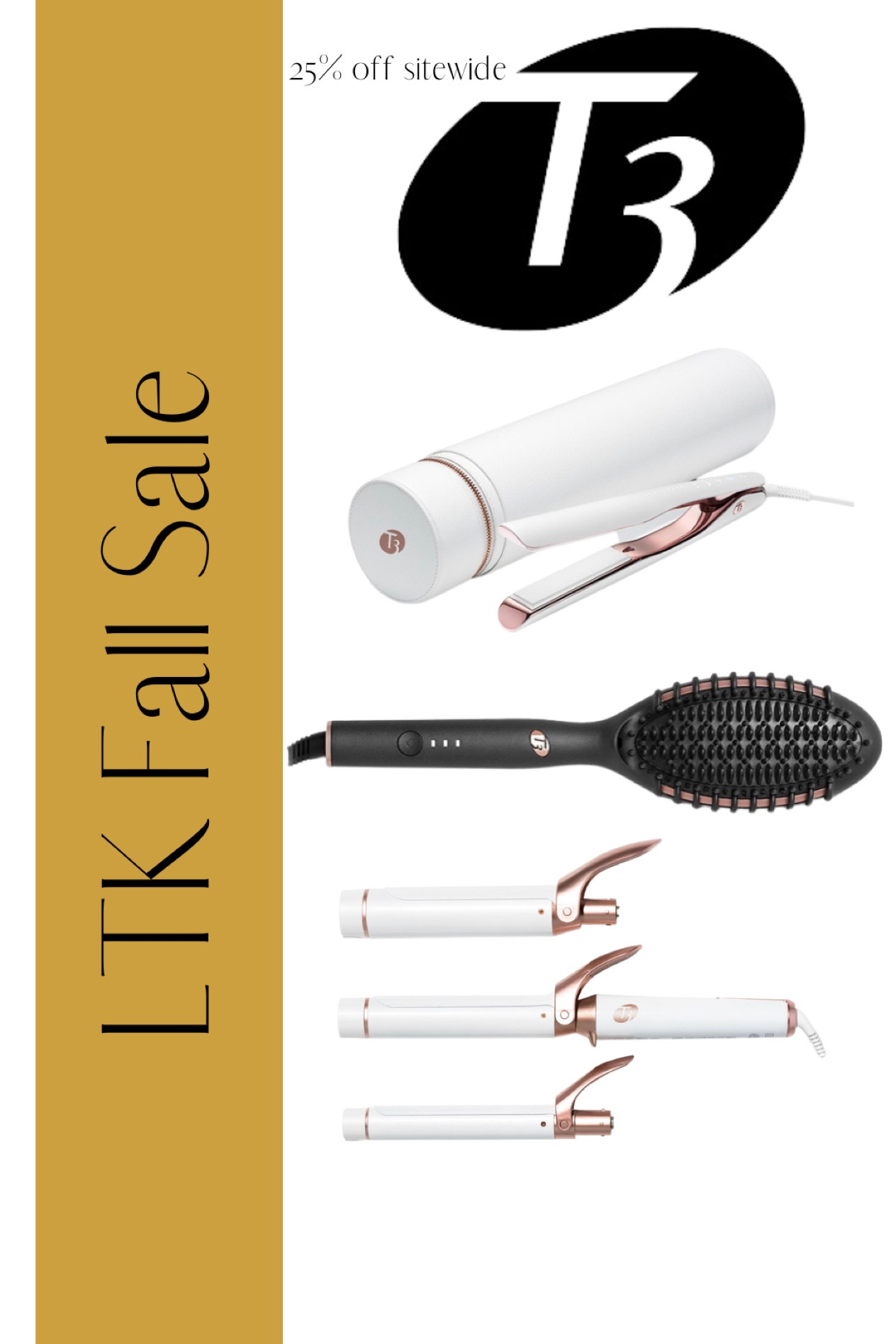 T3 is 20% off SITEWIDE for the LTK Sale!! Today-Sept 20, exclusively in the LTK app.

Hair care, high-end, luxury hair, hair tools, hot tools, hot iron, curling iron, straightener, hot brush, smoothing brush, styling tool, hair style, hair products, travel

#LTKsalealert #LTKSale #LTKbeauty