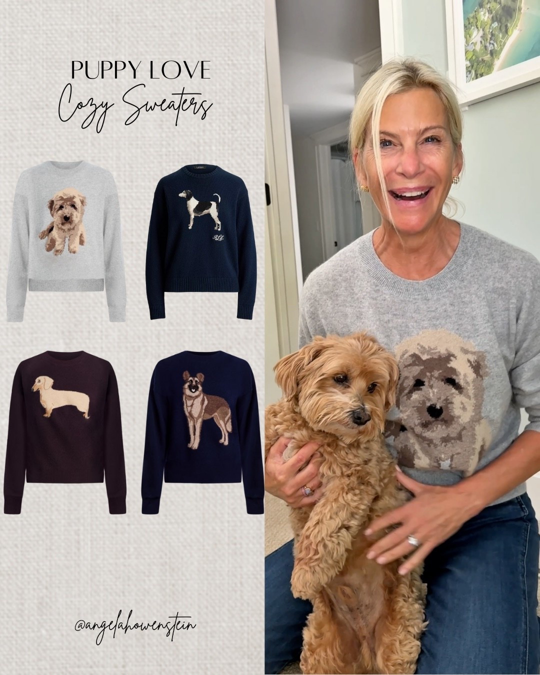 Some call it puppy love… I call it my new favorite sweater. Soft, timeless, and the sweetest nod to our furry friends.

#dogsweater #sweater #falloutfit #knitwear #cozyknits



#LTKPets #LTKStyleTip #LTKSeasonal