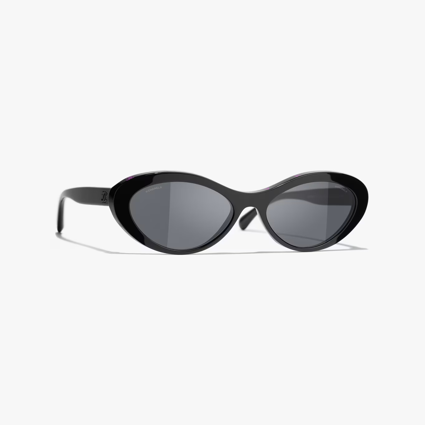 CHANEL Sunglasses: Oval Sunglasses, acetate — Fashion | CHANEL | Chanel, Inc. (US)