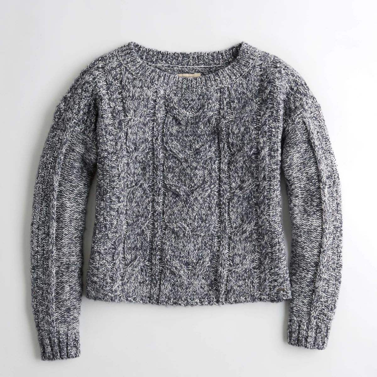 Girls Cable Crewneck Sweater from Hollister | Hollister US