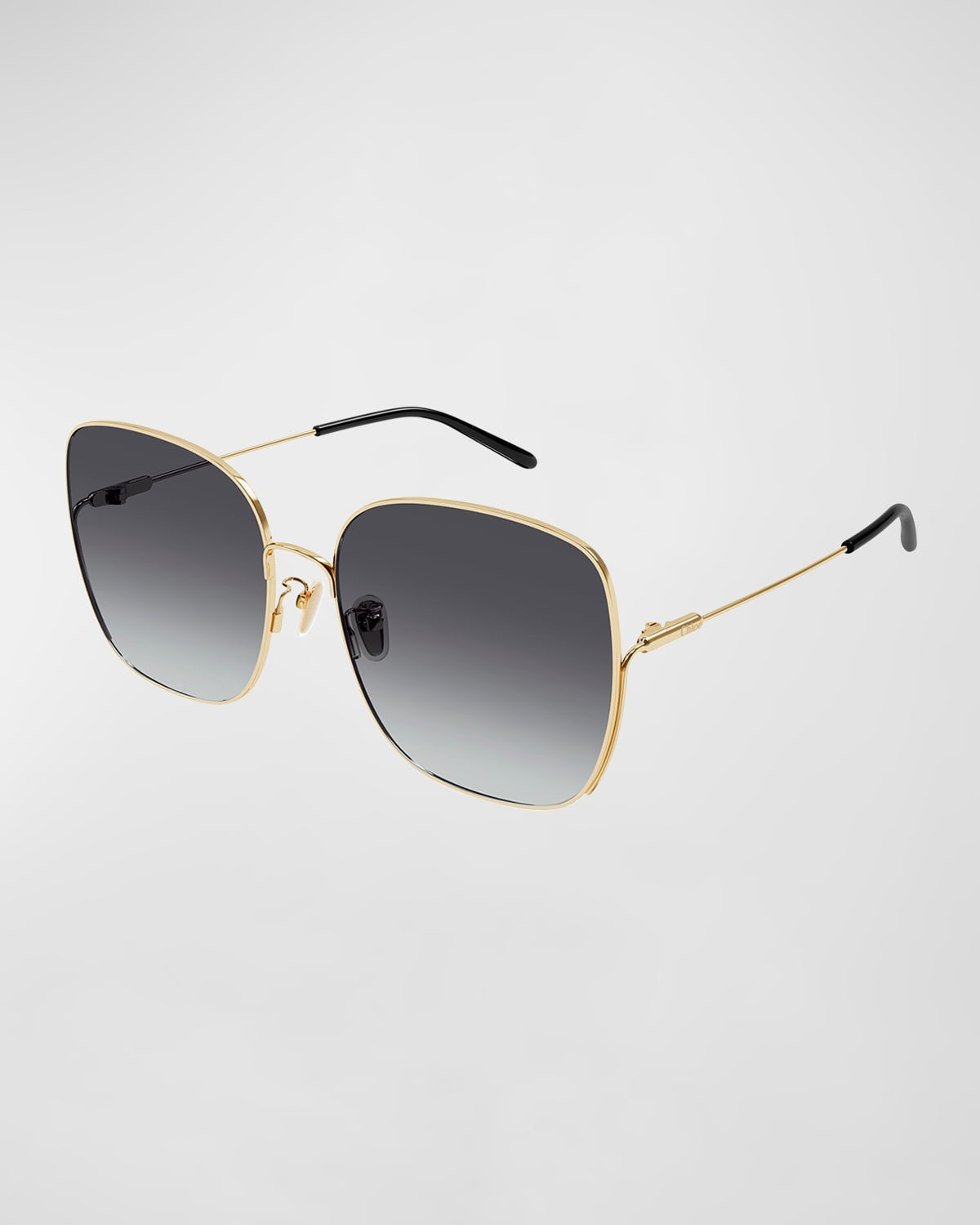 Gradient Square Metal Sunglasses | Neiman Marcus