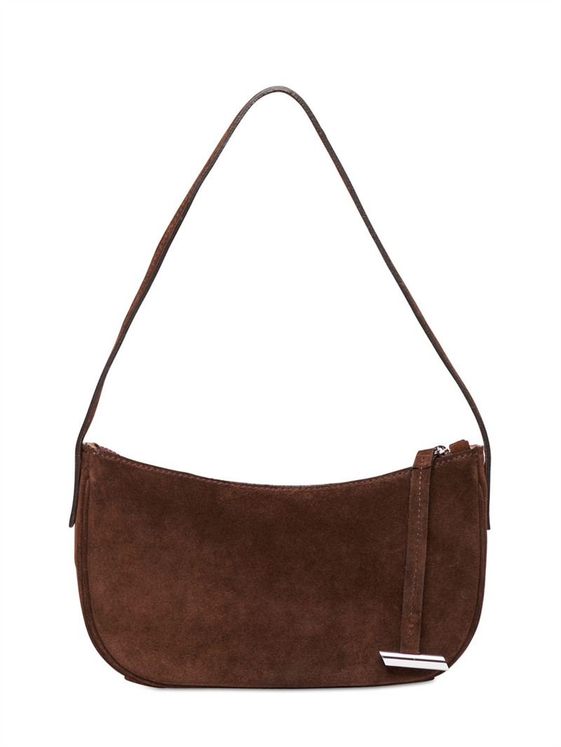 Mini Moon suede shoulder bag | Luisaviaroma