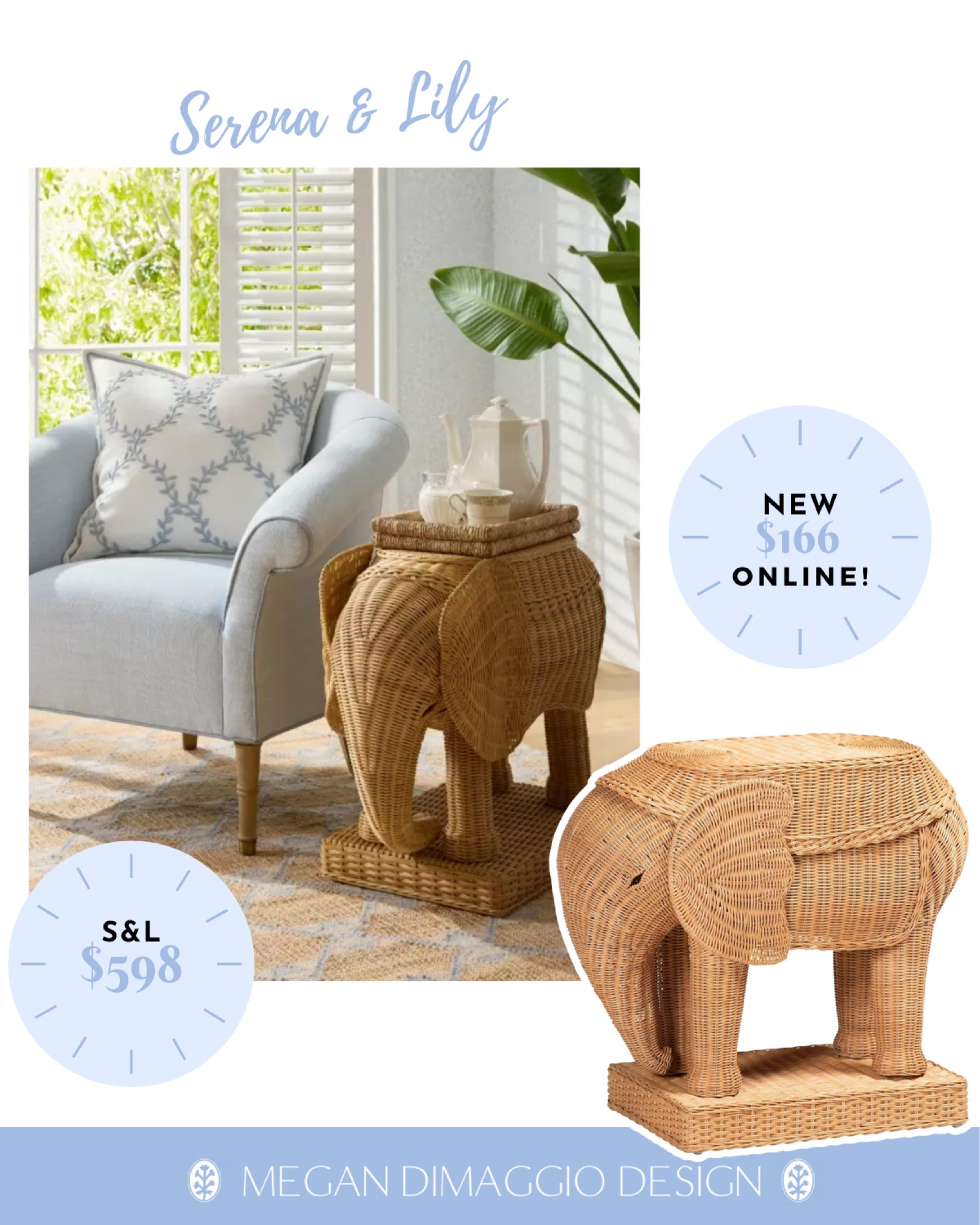New Serena & Lily look for less!! 🐘 this rattan elephant table is so cute!! Would look great in a kids room, playroom or our friends who live down in Florida 🌴(hello palm beach style!!)

Snag this look for less on Amazon for just $166 vs. their $598 🤯

ALSO linked the console table version on Amazon!!

#LTKHome #LTKFamily #LTKSaleAlert