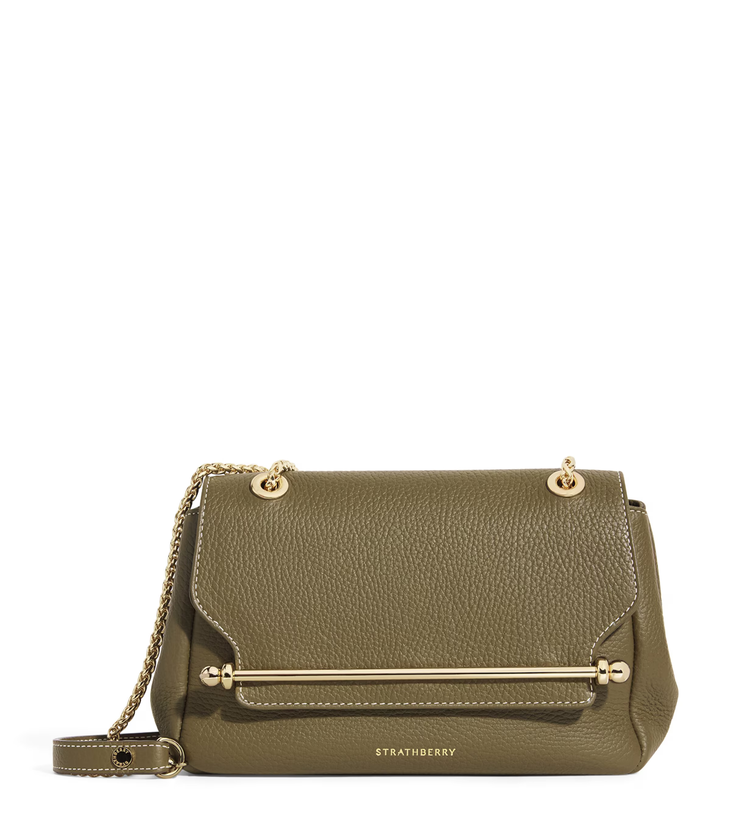 Green Mini Leather East-West Shoulder Bag | Harrods
