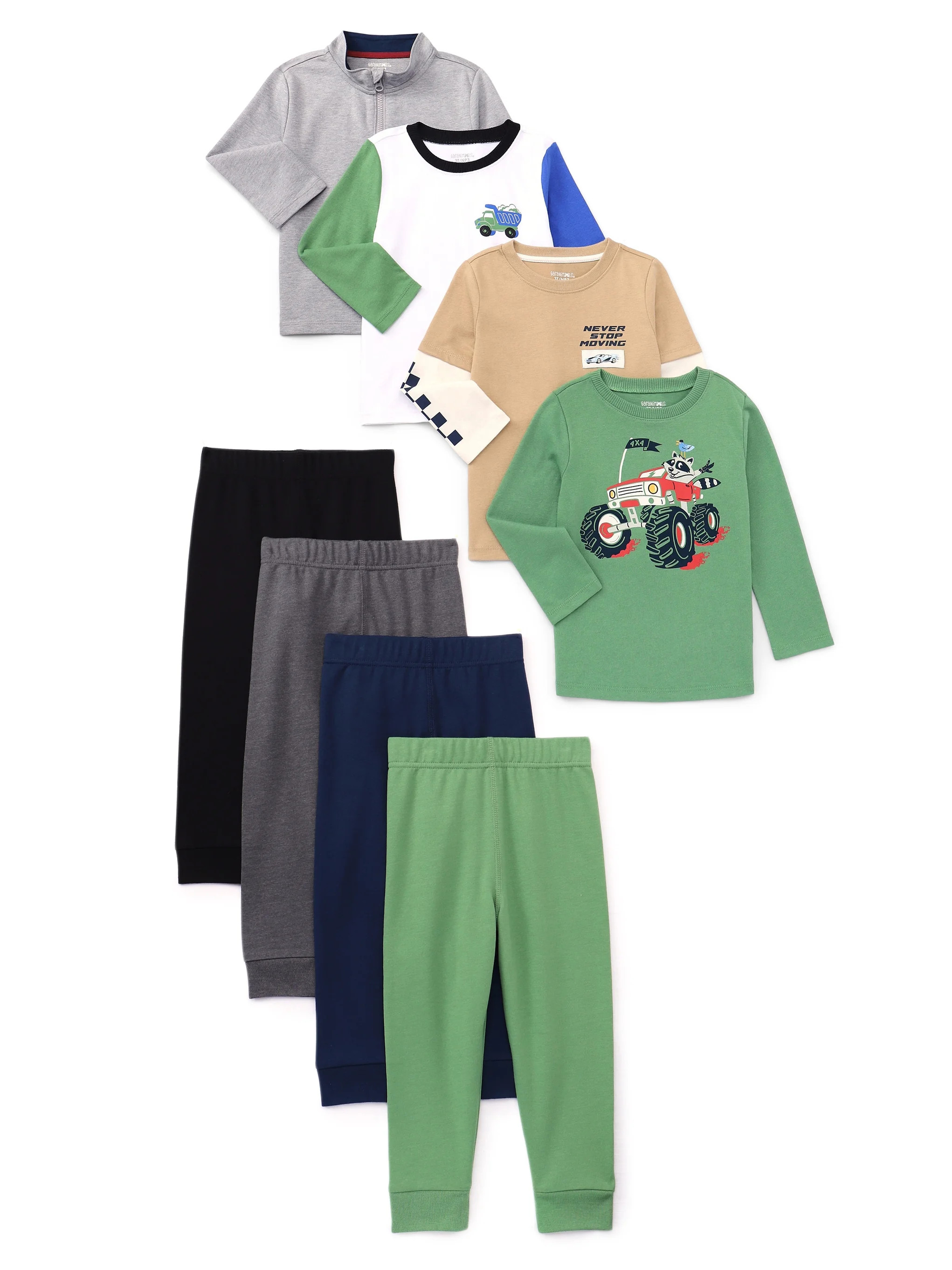 Garanimals Conjuntos para Niños Pequeños Que Combinan y Combinan, Paquete para Niños de 8 Piez... | Walmart (US)