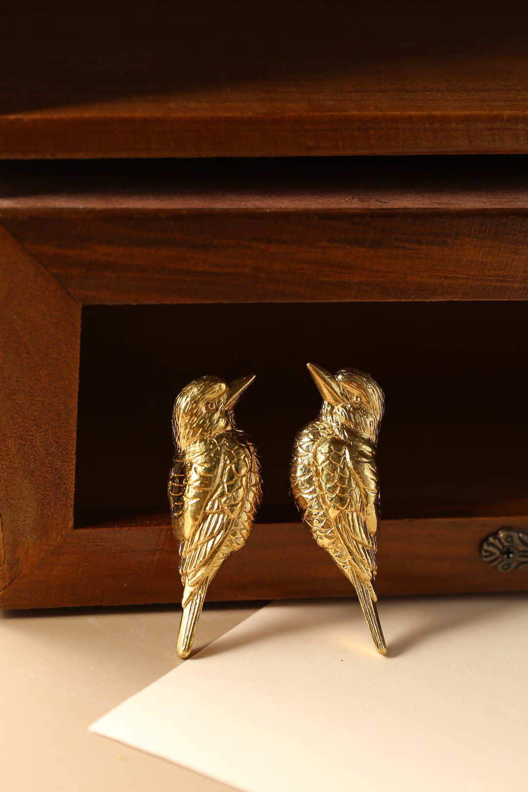 Solid Brass Birds Cabinet Handles Knobs, Bird Dresser Knob, Animal Drawer Vintage Knob, DIY Wardr... | Etsy (US)