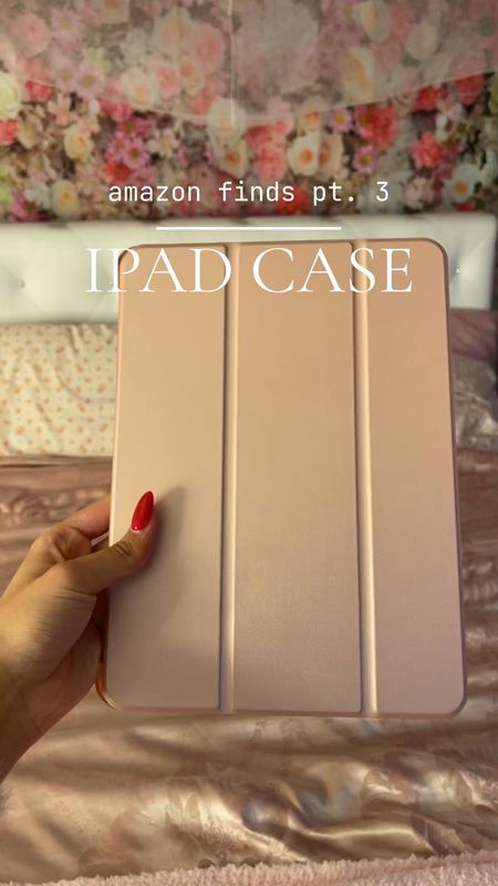 brand new baby pink ipad case!! i’m obsessed🎀🤍 #ipadcase #pinkcase #amazonfinds #amazontechfinds