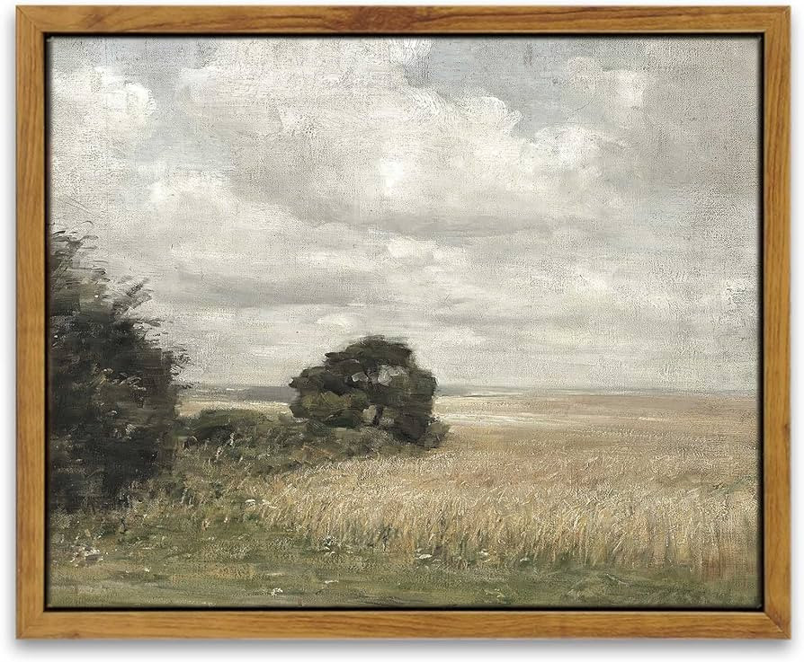 InSimSea Framed Wall Art Home Decor Classical Landscape Oil Painting Vintage Scenery Canvas Wall ... | Amazon (US)