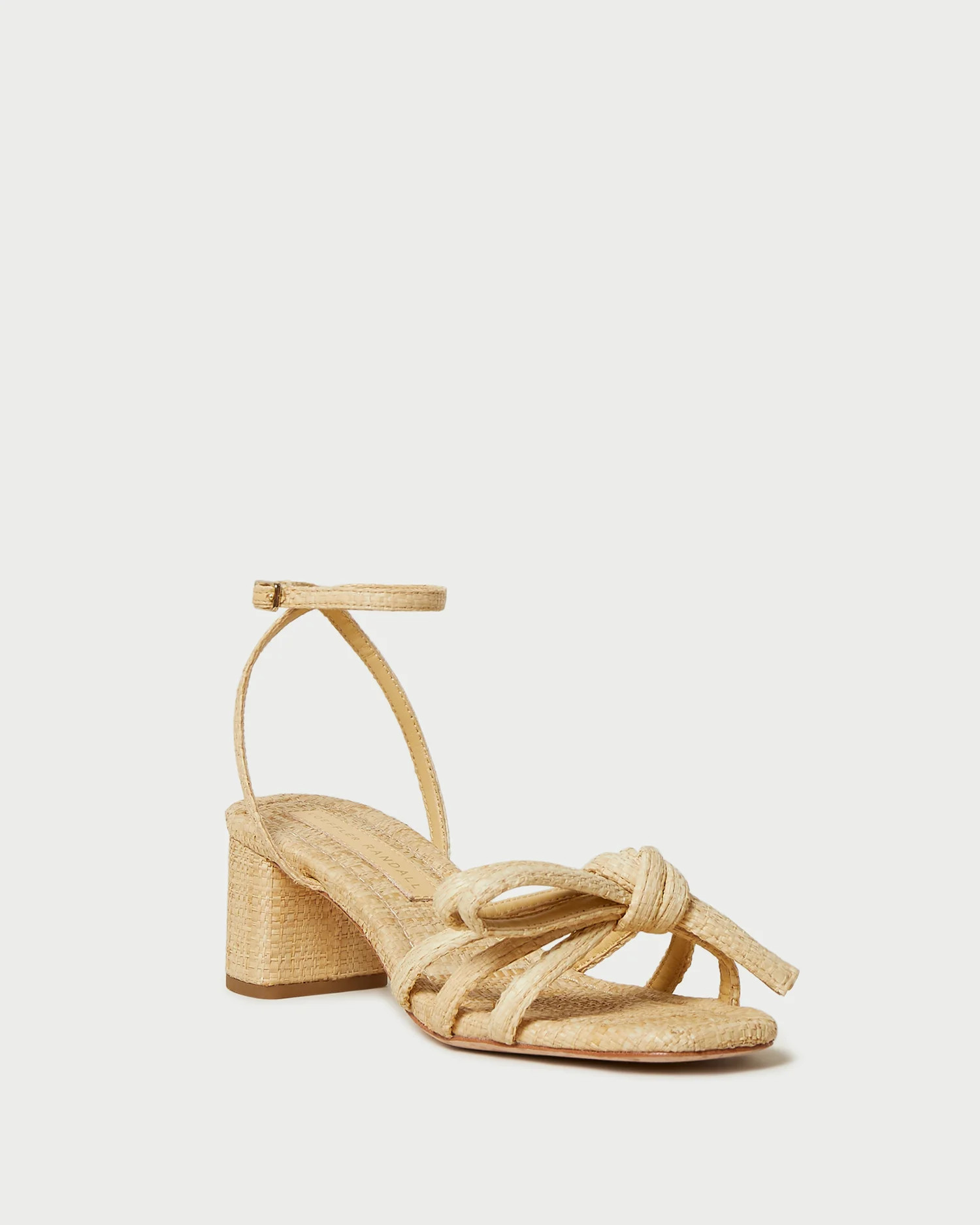 Mikel Natural Bow Mid-Heel Sandal | Loeffler Randall