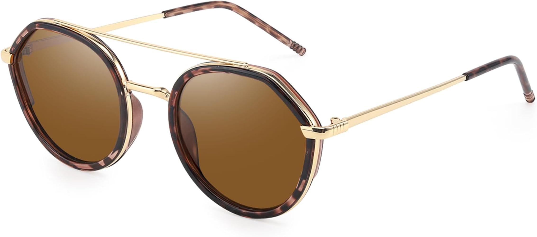 DreamCalf Tangle Free Aviator Sunglasses for Women Polarized Round Shades | Amazon (US)