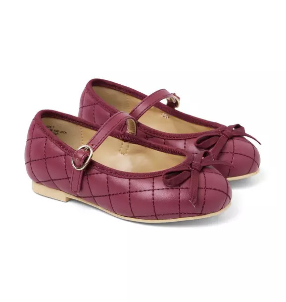 Quilted Bow Ballet Flat | Janie and Jack