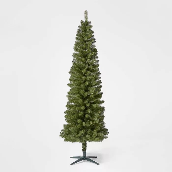 7ft Unlit Artificial Christmas Tree Slim Alberta Spruce - Wondershop™ | Target