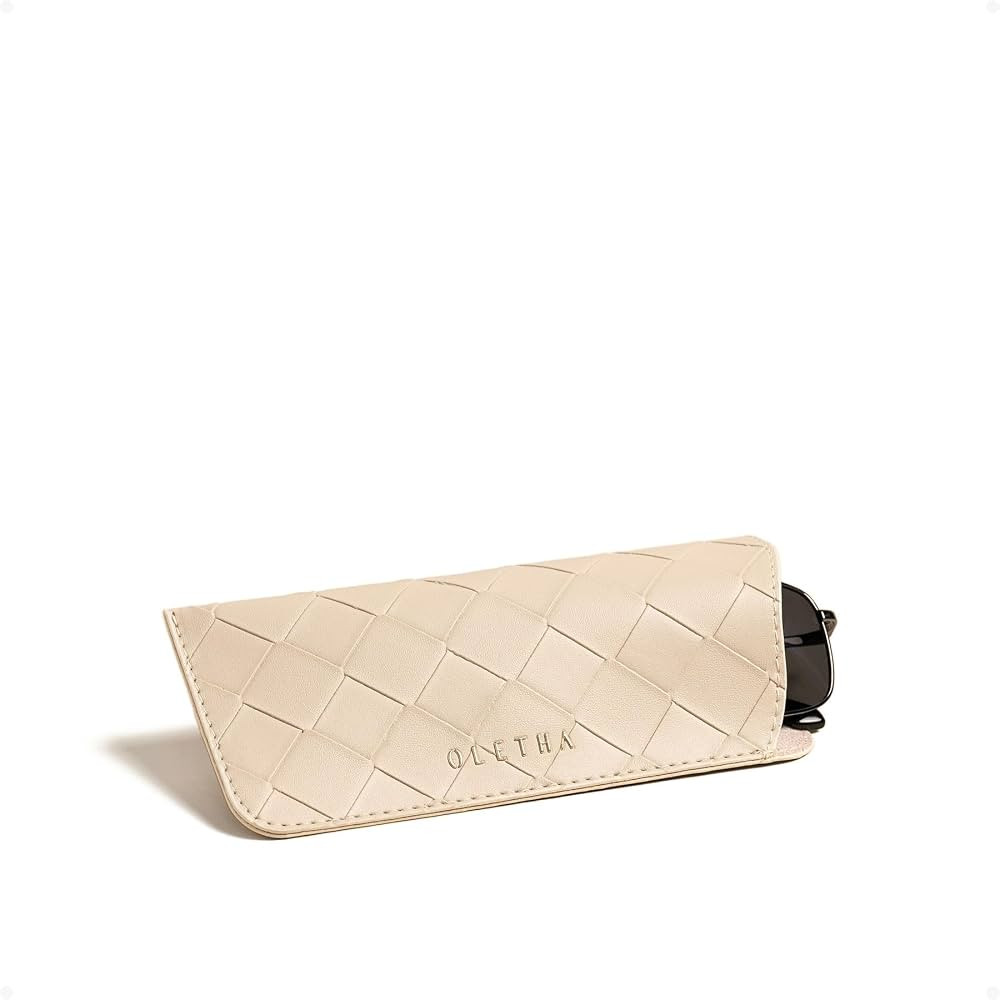 OLETHA Soft Glasses Case Set of 2 - Aesthetic Slim Travel Pouch for Sunglasses Eyeglass Reading G... | Amazon (US)